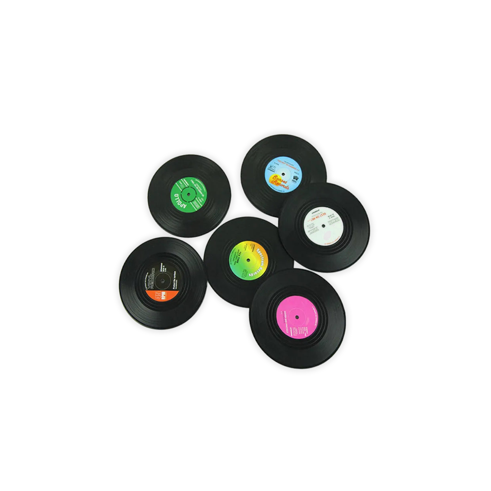 Sous-Verres Vinyle | Pack de 6 | Tokko Studio.