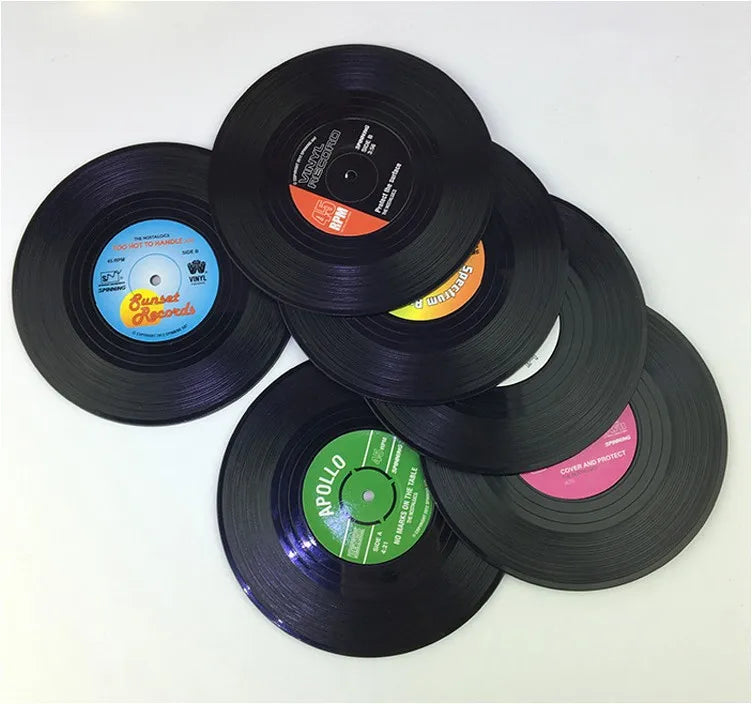 Sous-Verres Vinyle | Pack de 6 | Tokko Studio.