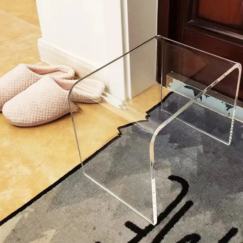 Table d'Appoint en Verre Transparent - Stann Zi | Tokko Studio.