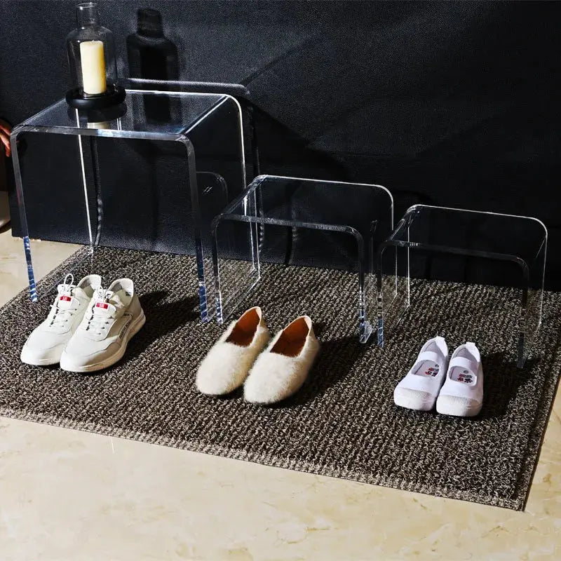 Table d'Appoint en Verre Transparent - Stann Zi | Tokko Studio.