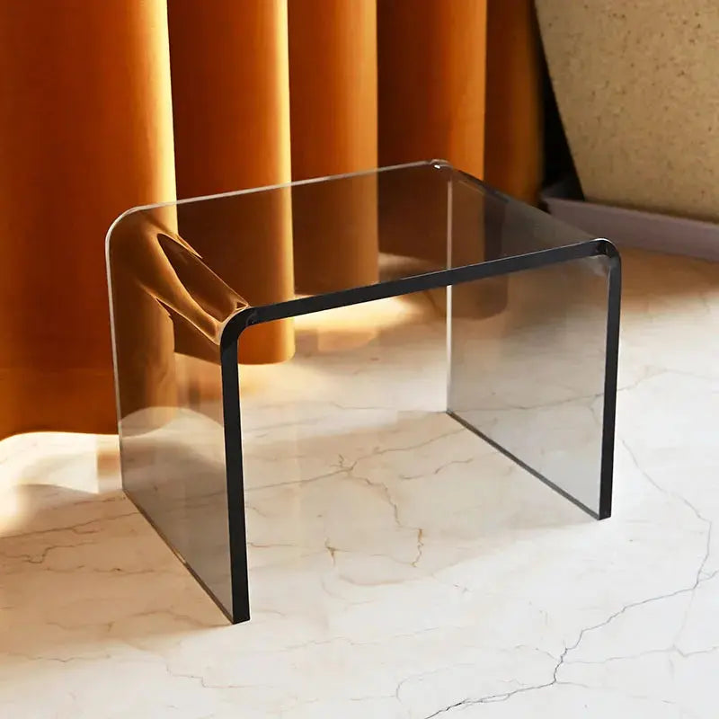Table d'Appoint en Verre Transparent - Stann Zi | Tokko Studio.