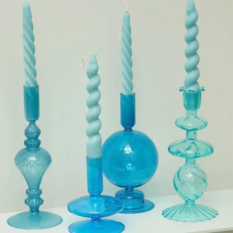 Bougeoir en Verre Coloré | Tokko Studio.