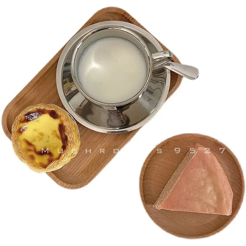 Tasse et Soucoupe en Acier Inoxydable | Tokko Studio.