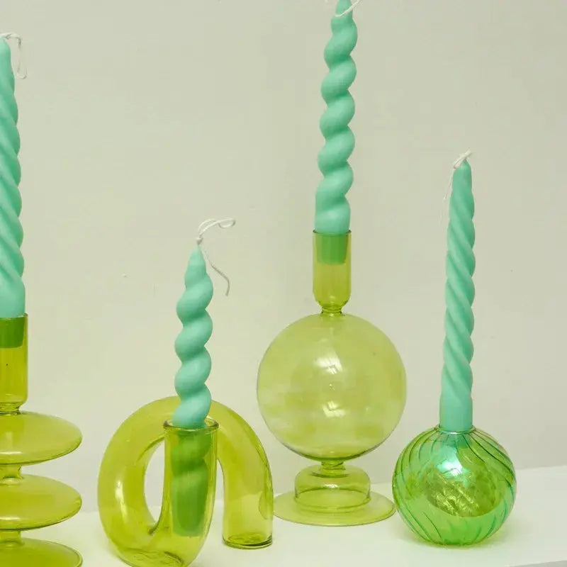 Bougeoir en Verre Coloré | Tokko Studio.