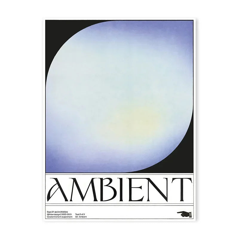 Poster Abstrait "Ambient"