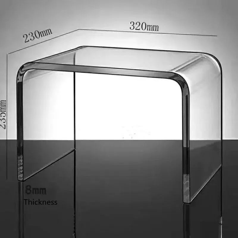 Table d'Appoint en Verre Transparent - Stann Zi | Tokko Studio.
