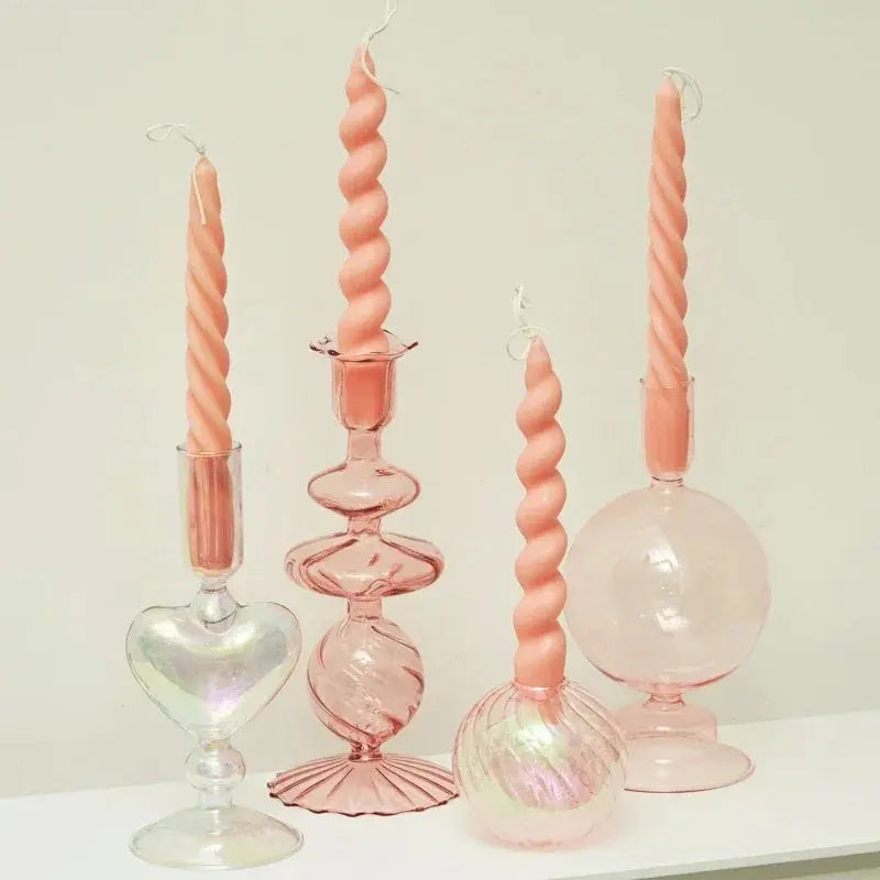 Bougeoir en Verre Coloré | Tokko Studio.