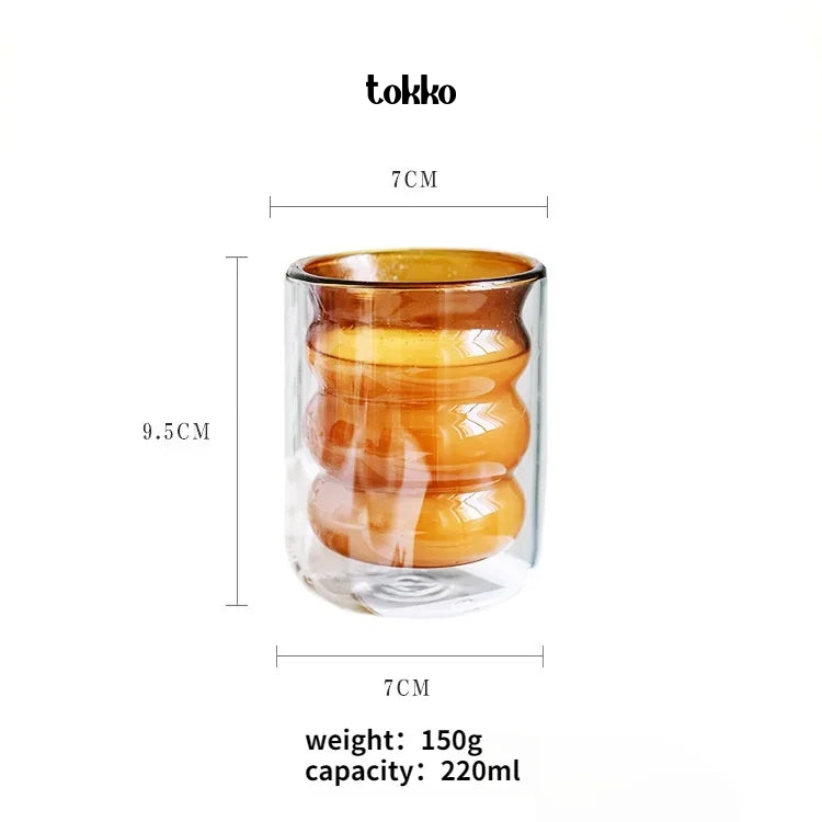 Gobelet en Verre Double Couche | Tokko Studio.