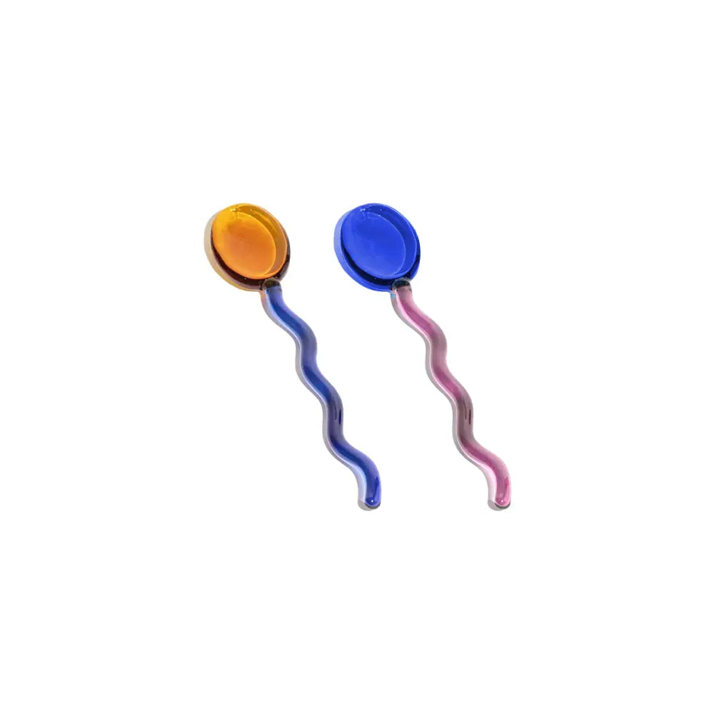 Cuillères en Verre Coloré | Tokko Studio.