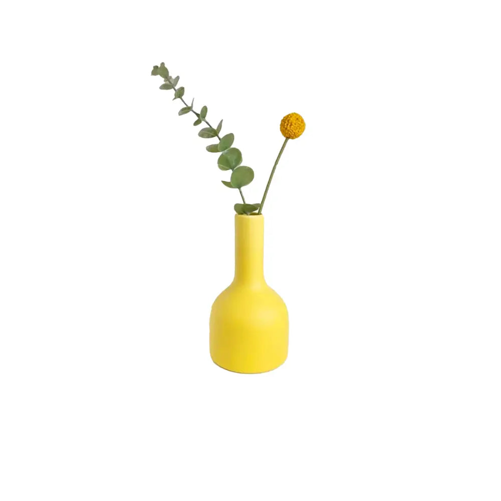 Vase en Céramique Jaune |  Tokko Studio.