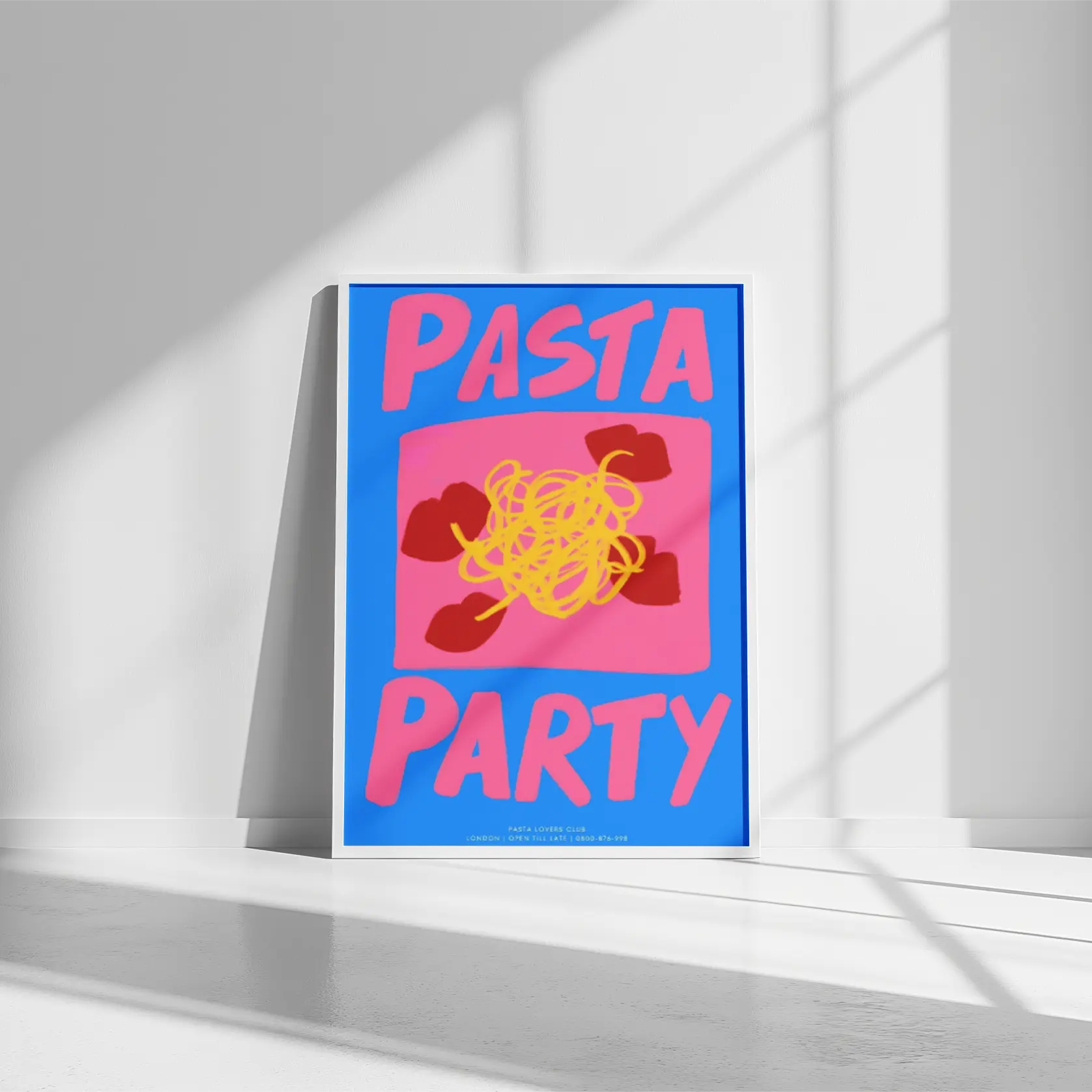 Poster Citations Pasta Party |  Tokko Studio.