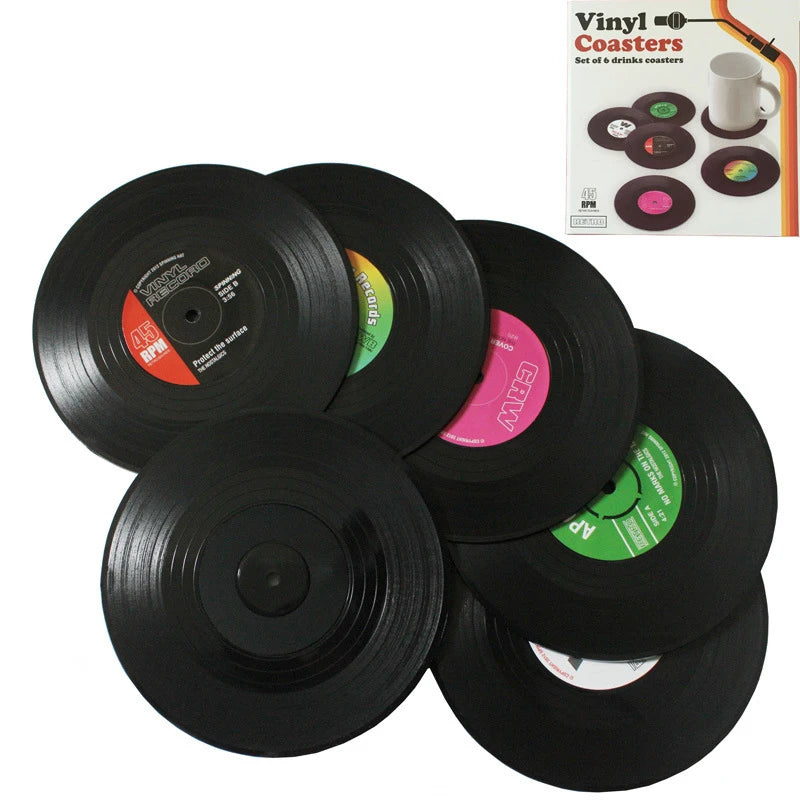 Sous-Verres Vinyle | Pack de 6 |  Tokko Studio.