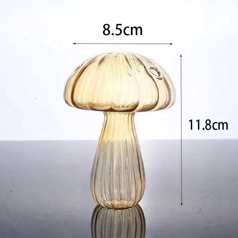 Vase en Verre Transparent Champignon |  Tokko Studio.