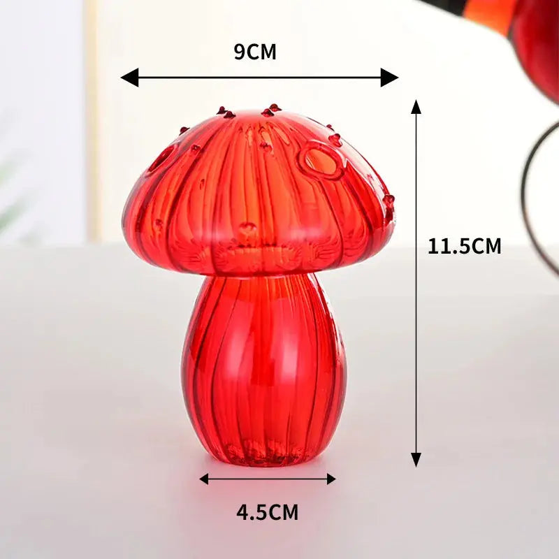 Vase en Verre Transparent Champignon |  Tokko Studio.