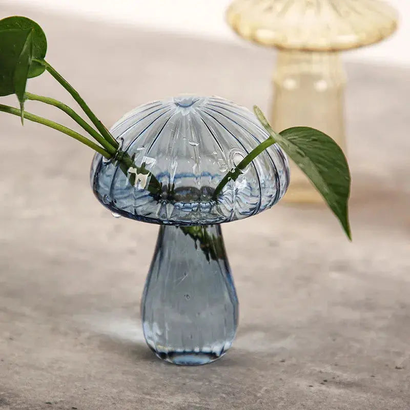 Vase en Verre Transparent Champignon |  Tokko Studio.