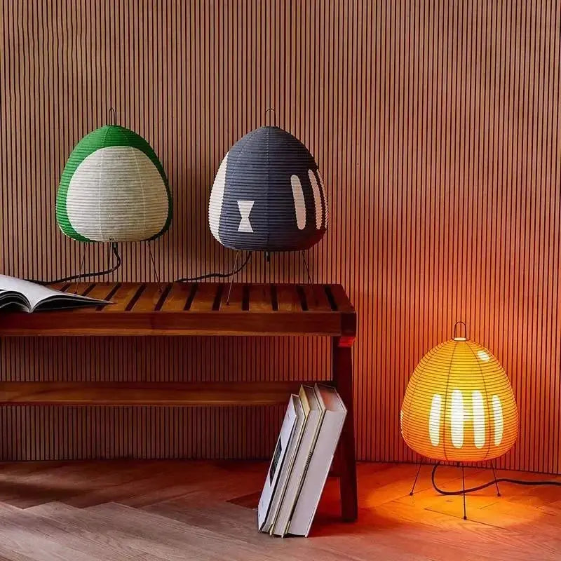 Lampe de Table Japonaise en Papier de Riz |  Tokko Studio.