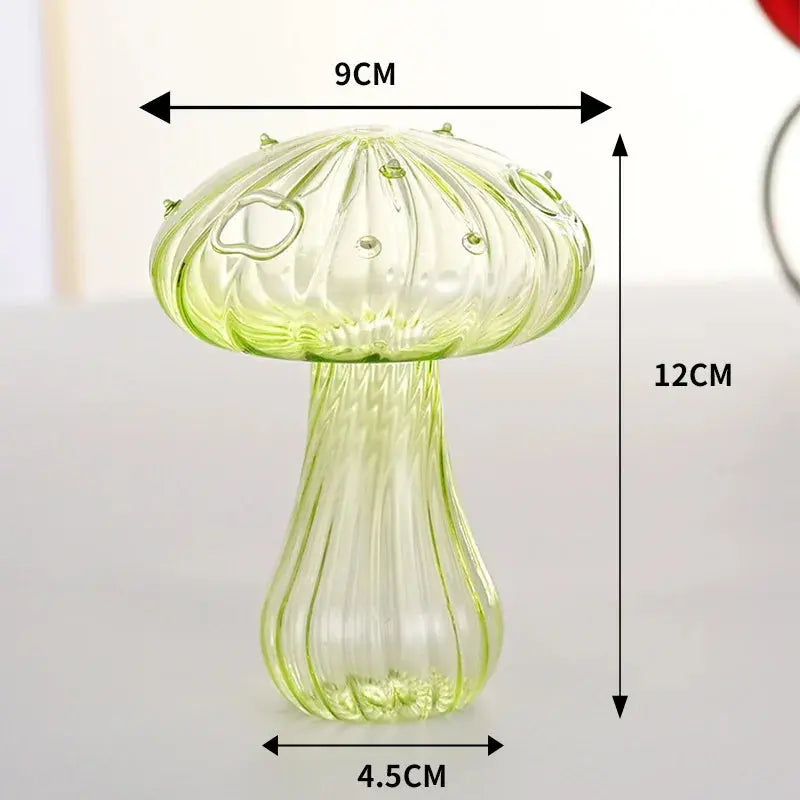 Vase en Verre Transparent Champignon |  Tokko Studio.