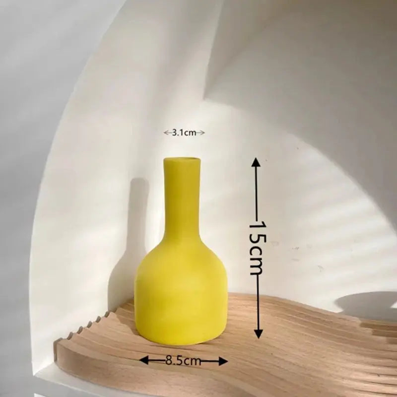 Vase en Céramique Jaune |  Tokko Studio.