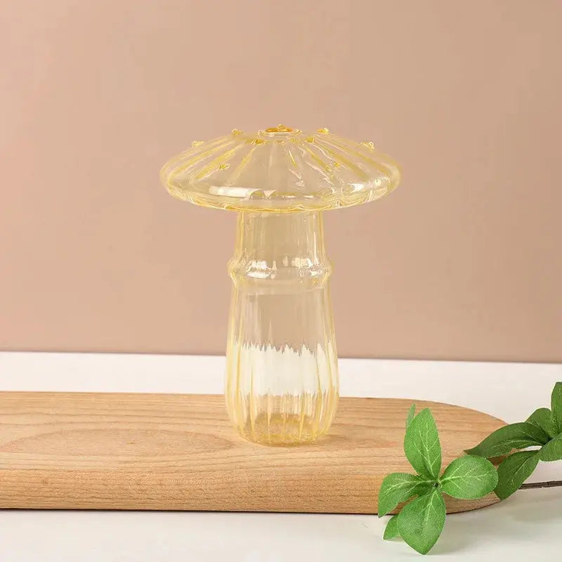 Vase en Verre Transparent Champignon |  Tokko Studio.