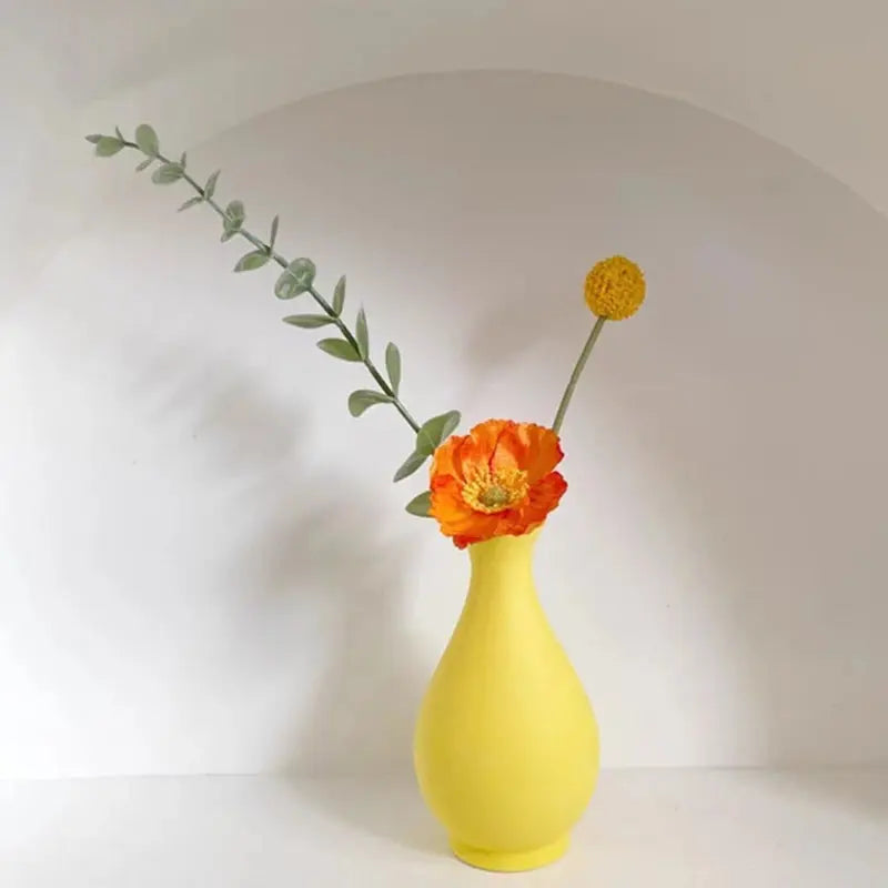 Vase en Céramique Jaune |  Tokko Studio.