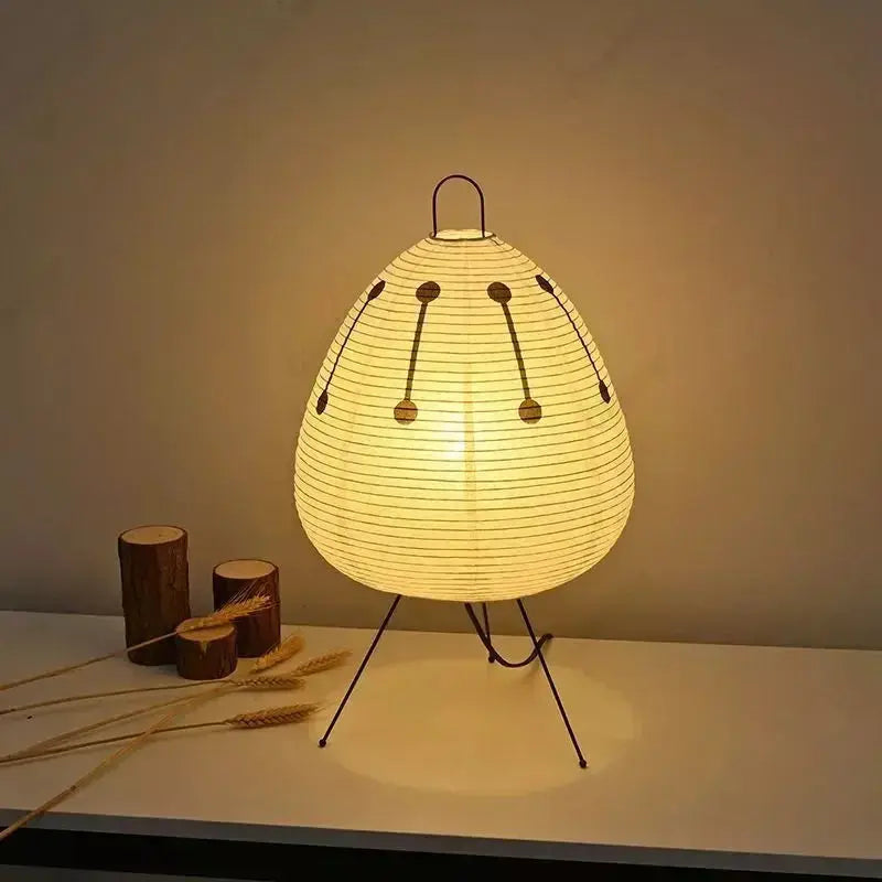 Lampe de Table Japonaise en Papier de Riz |  Tokko Studio.