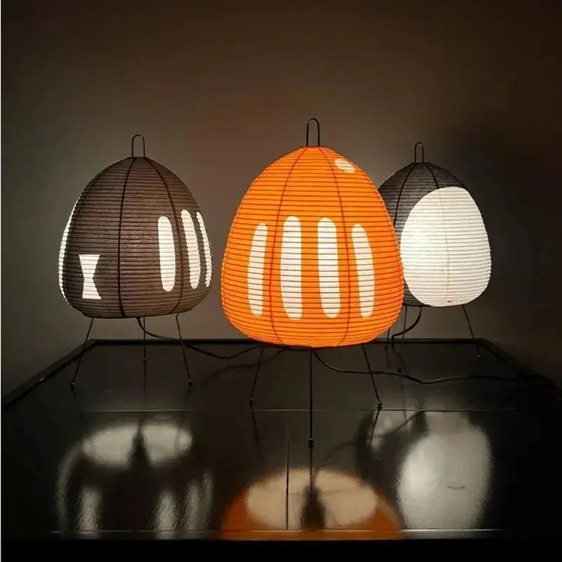 Lampe de Table Japonaise en Papier de Riz |  Tokko Studio.