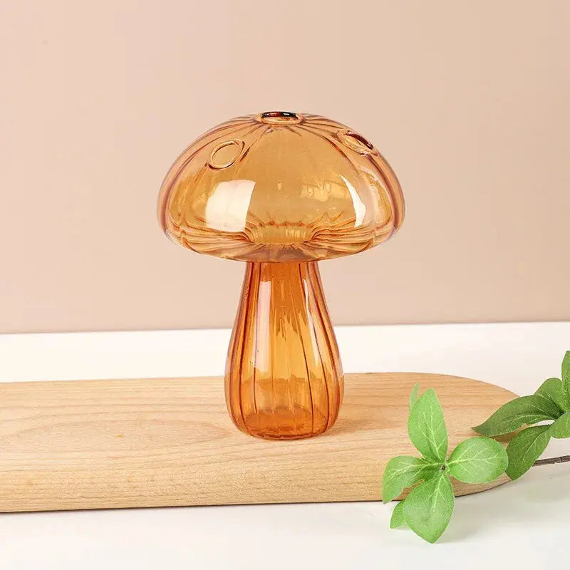 Vase en Verre Transparent Champignon |  Tokko Studio.