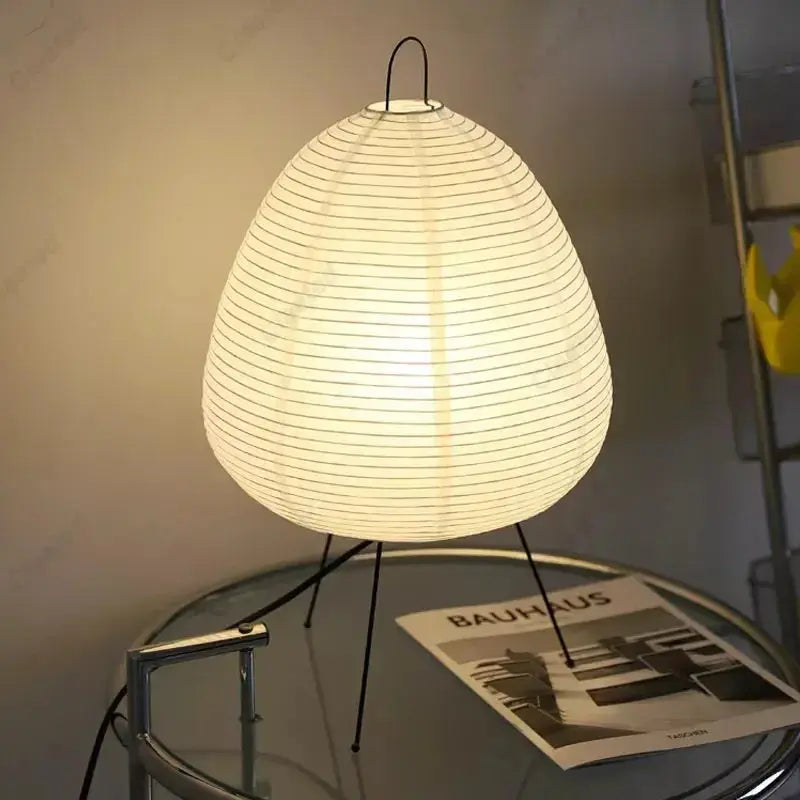 Lampe de Table Japonaise en Papier de Riz |  Tokko Studio.