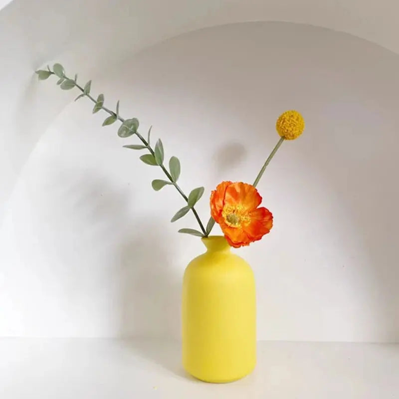 Vase en Céramique Jaune |  Tokko Studio.