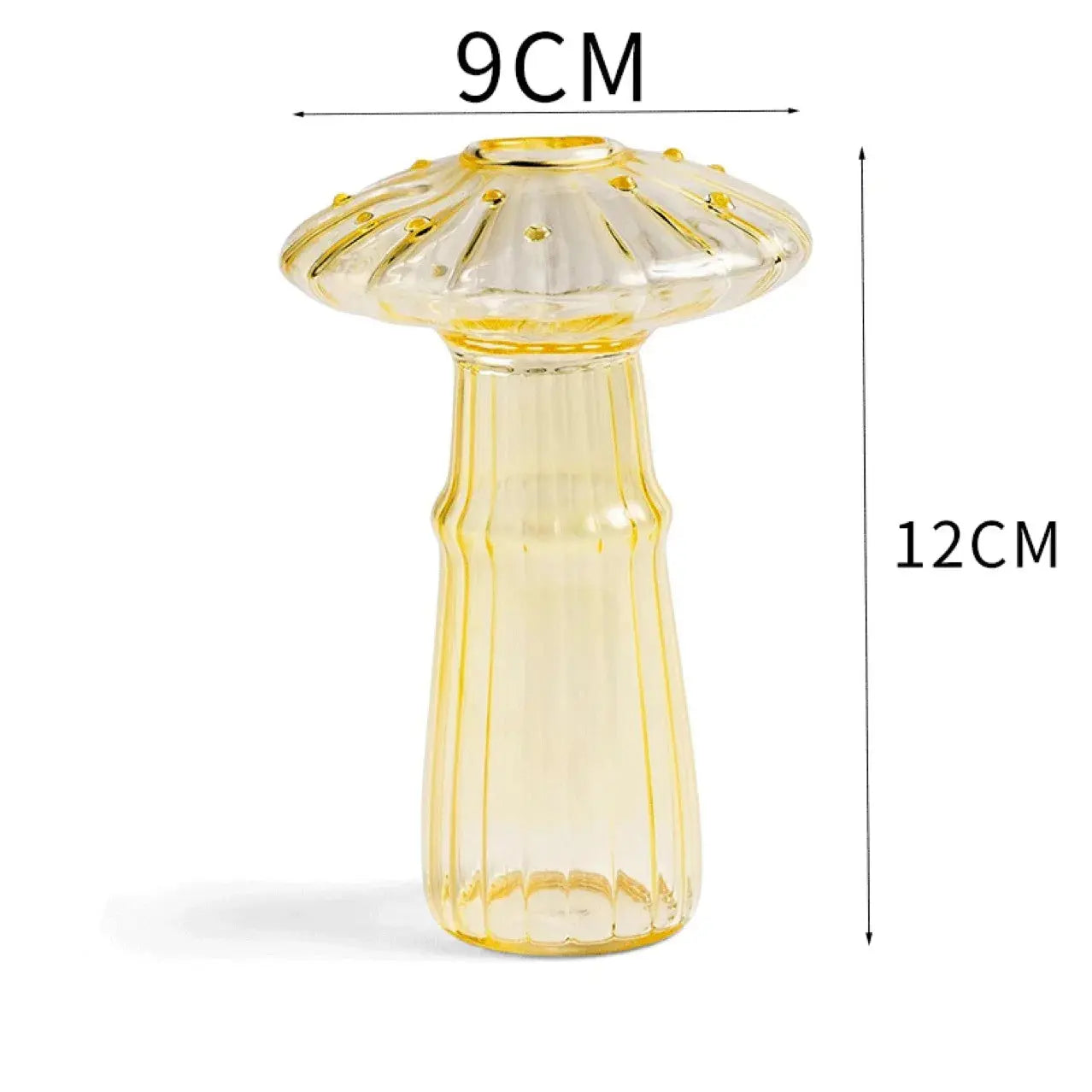 Vase en Verre Transparent Champignon |  Tokko Studio.