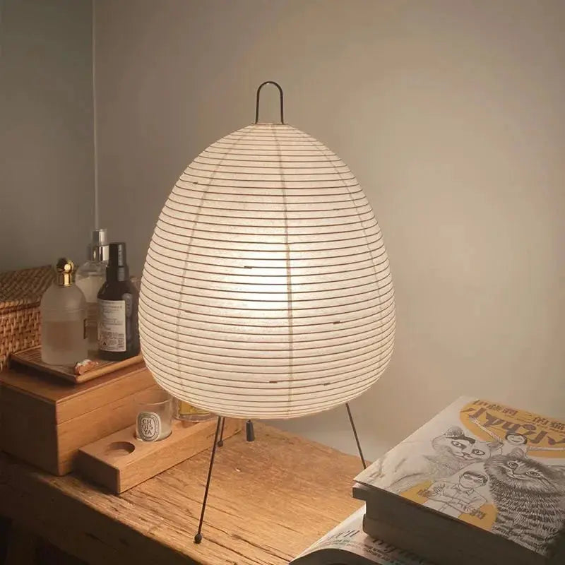 Lampe de Table Japonaise en Papier de Riz |  Tokko Studio.