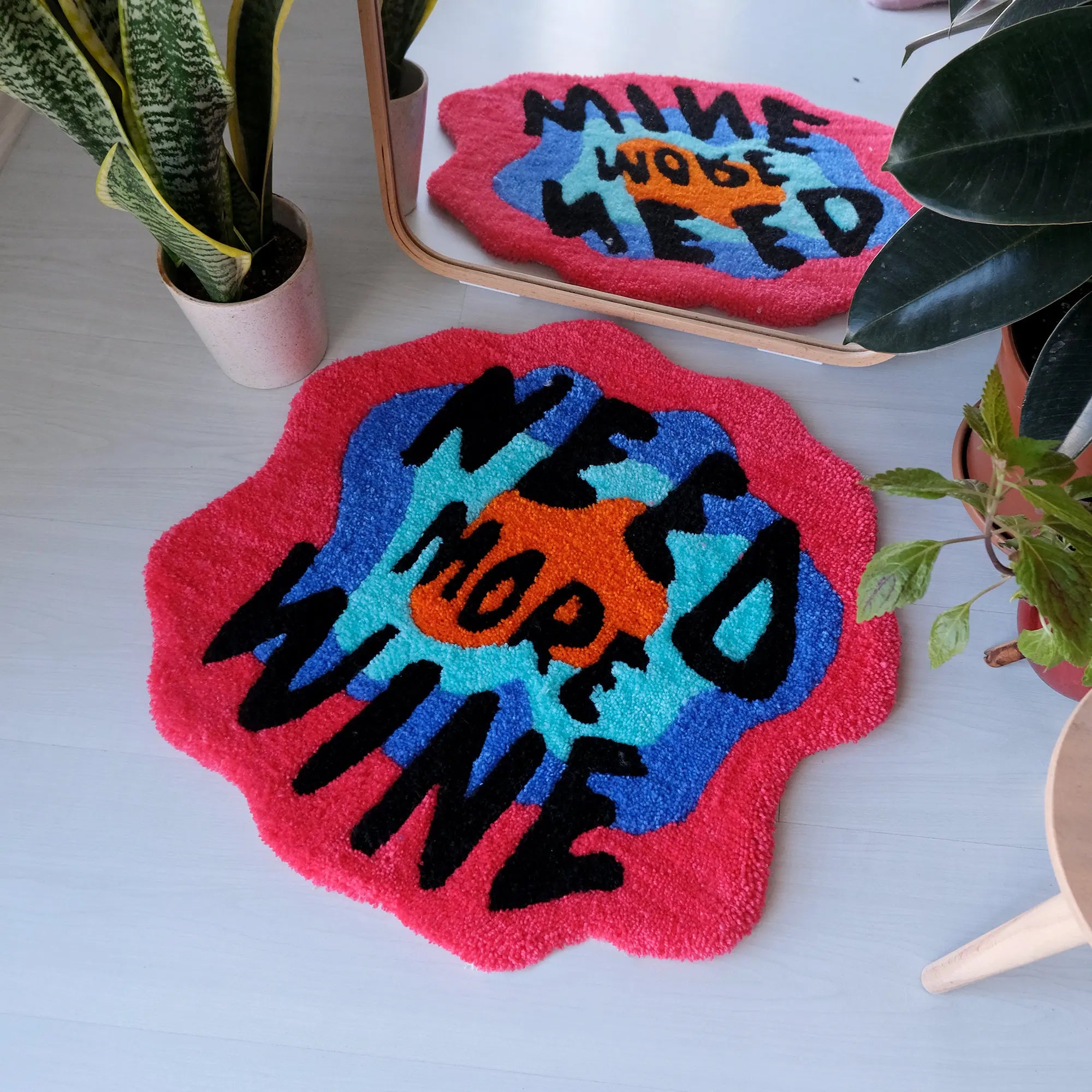 Tapis Tufté "Need More Wine" |  Tokko Studio.