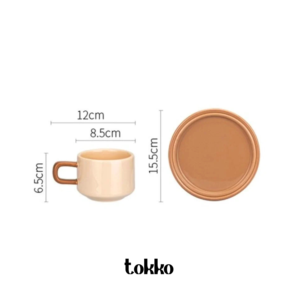 Tasse et Soucoupe en Céramique |  Tokko Studio.